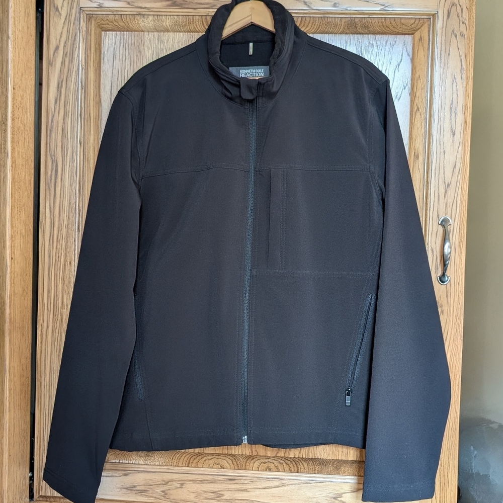 Kenneth Cole Reaction G-111 Apparel Men's Slim Fit Jacket Black SzL EUC